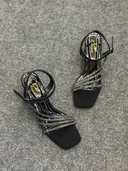 White high heeled shoes