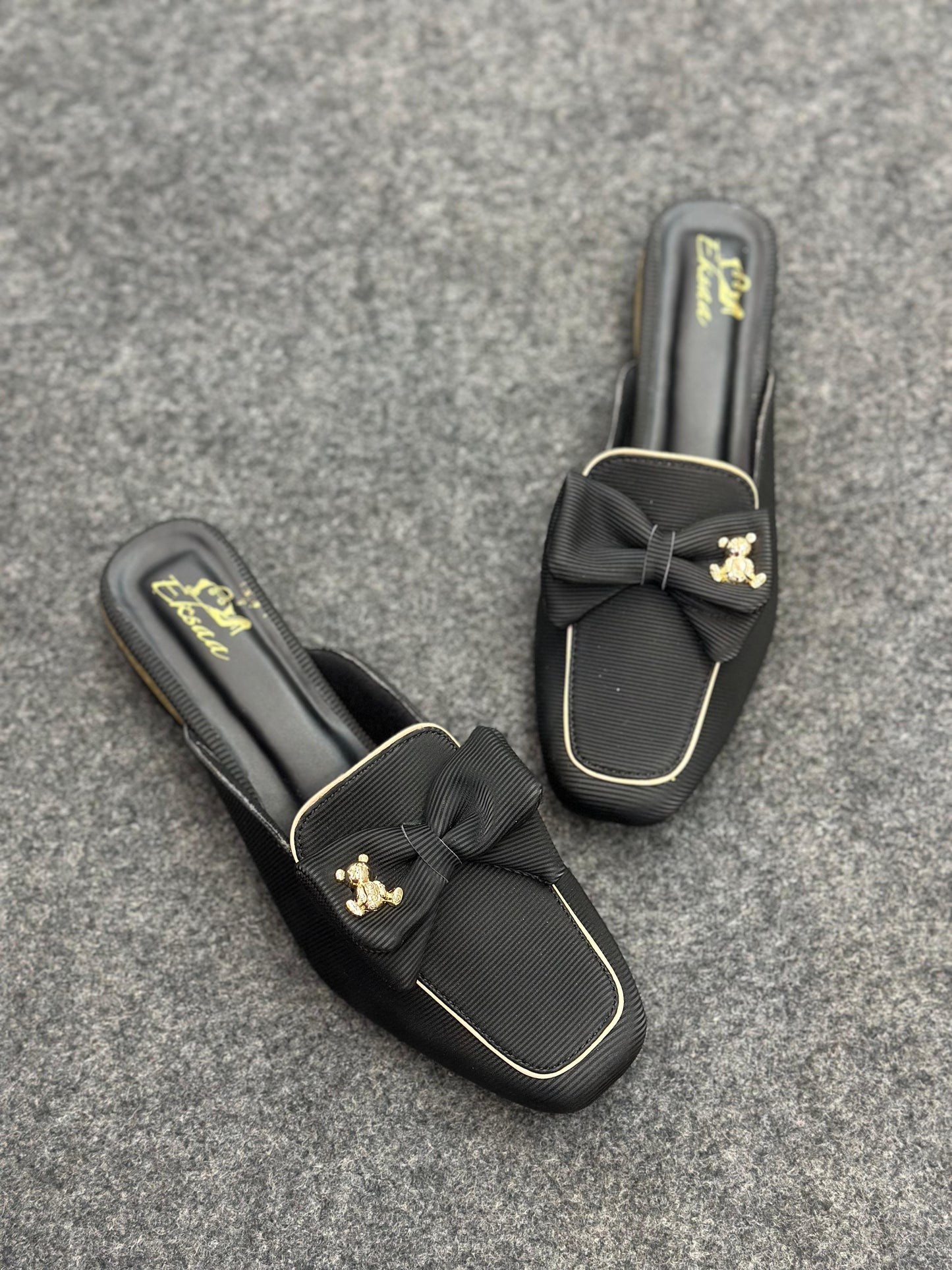 Black loafers